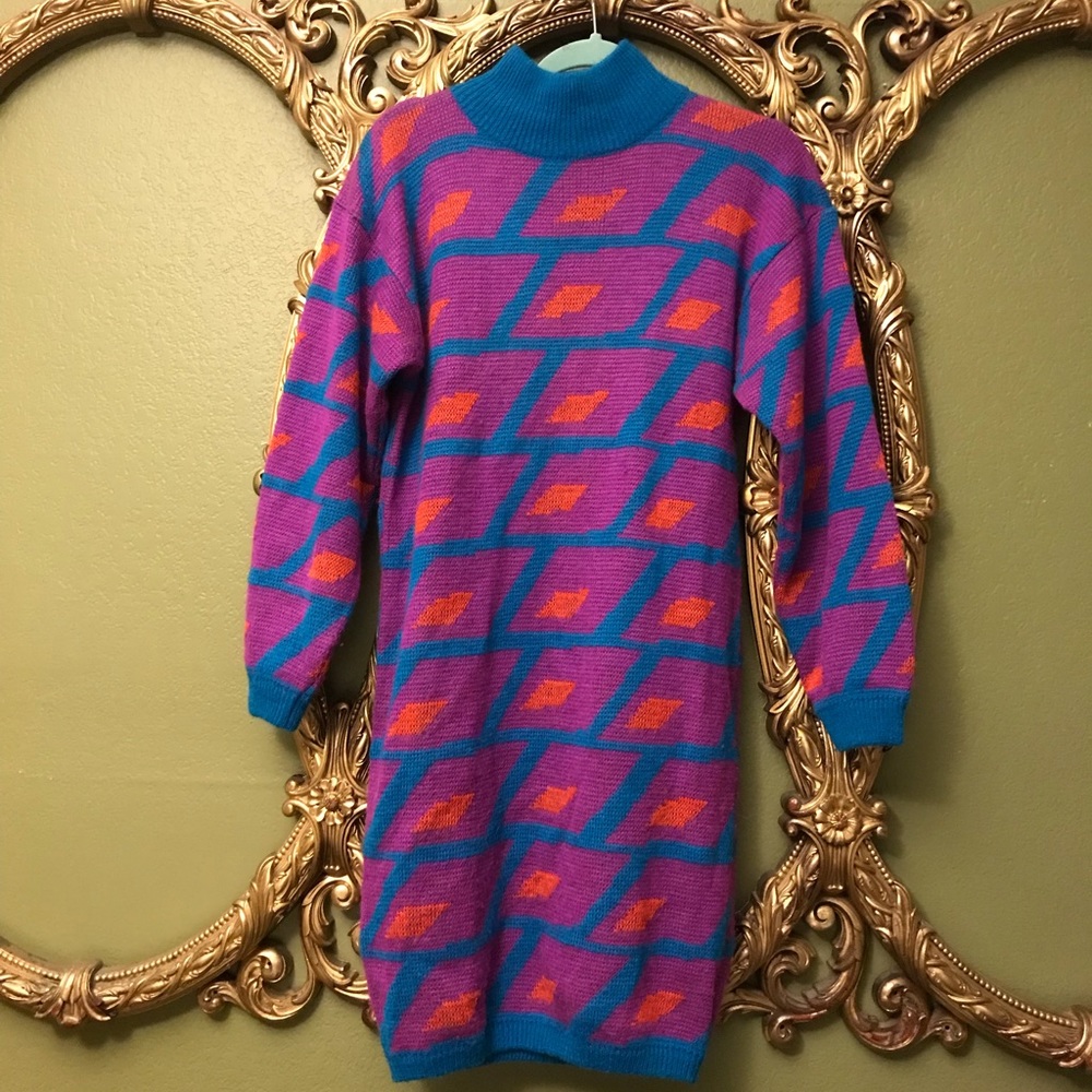 Vintage Esprit Sweater Dress, Circa 1985